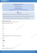 Đề thi học kì 2 Toán 6 - Đề số 12 - Kết nối tri thức